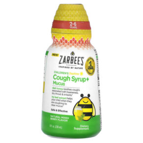 Thực phẩm chức năng Zarbee's Children's Daytime Cough Syrup + Mucus 2-6 Years Natural Mixed Berry 8 fl oz (236 ml) 300450664051