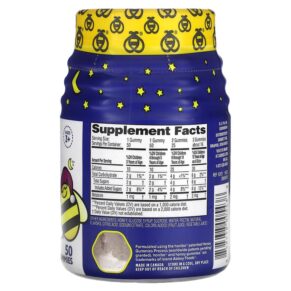 Thực phẩm bổ sung Zarbee's Children's Sleep with Melatonin Ages 3+ Natural Berry 50 Gummies 858438005438