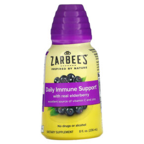 Thực phẩm chức năng Zarbee's Daily Immune Support with Real Elderberry 8 fl oz (236 ml) 857647007868