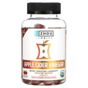 Thực phẩm chức năng Zhou Nutrition Apple Cider Vinegar Harvest Apple 60 Vegan Gummies 669191679640