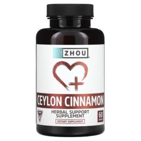 Thực phẩm chức năng Zhou Nutrition Ceylon Cinnamon 60 Capsules 859805006041