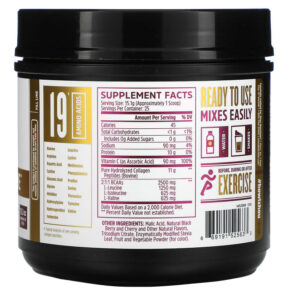 Thực phẩm bổ sung Zhou Nutrition Collagen Active Black Berry and Cherry 13.3 oz (378 g) 669191525633