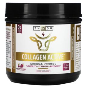 Thực phẩm chức năng Zhou Nutrition Collagen Active Black Berry and Cherry 13.3 oz (378 g) 669191525633