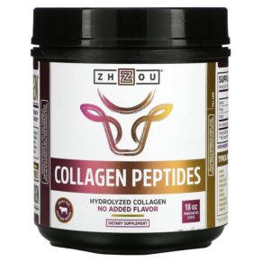 Thực phẩm chức năng Zhou Nutrition Collagen Peptides Hydrolyzed Collagen No Added Flavor 18 oz (510 g) 859805006058