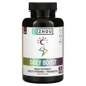 Thực phẩm chức năng Zhou Nutrition Daily Boost 30 Vegetarian Capsules 669191354035