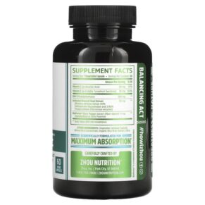 Zhou Nutrition DIM Active Hormonal Balance Complex 60 Veggie Capsules 3 Thực phẩm bổ sung Zhou Nutrition DIM Active Hormonal Balance Complex 60 Veggie Capsules 859805006072