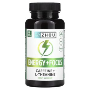 Thực phẩm chức năng Zhou Nutrition Energy + Focus 60 Veggie Capsules 859805006102