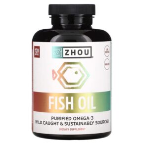 Thực phẩm chức năng Zhou Nutrition Fish Oil 120 Softgels 669191795869