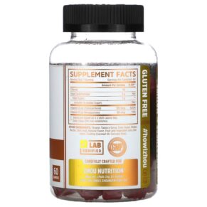 Thực phẩm bổ sung Zhou Nutrition K2 + D3 Strawberry 60 Gummies 669191370172