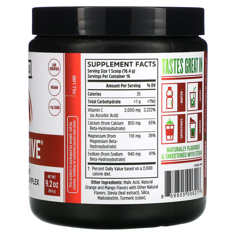 Zhou Nutrition Keto Drive Orange Mango 9.2 oz (263 g) 2 Thực phẩm bổ sung Zhou Nutrition Keto Drive Orange Mango 9.2 oz (263 g) 859805006218