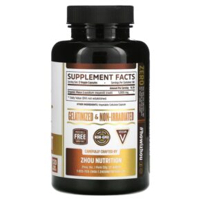 Thực phẩm bổ sung Zhou Nutrition Maca Root 120 Veggie Capsules 669191797481