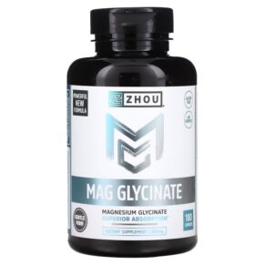 Thực phẩm chức năng Zhou Nutrition Mag Glycinate 87 mg 180 Capsules 669191235136