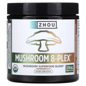 Thực phẩm chức năng Zhou Nutrition Mushroom 8-Plex Powder 2.14 oz (60 g) 669191172332