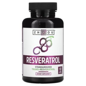 Thực phẩm chức năng Zhou Nutrition Resveratrol 60 Veggie Capsules 859805006294