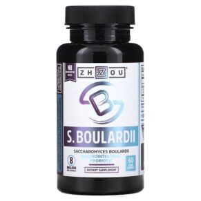 Thực phẩm chức năng Zhou Nutrition Saccharomyces Boulardii Gastrointestinal Probiotic 8 Billion 60 Veggie Capsules 669191820165