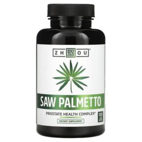 Thực phẩm chức năng Zhou Nutrition Saw Palmetto 100 Veggie Capsules 859805006300