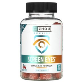 Thực phẩm chức năng Zhou Nutrition Screen Eyes Tropical Mango 60 Vegetarian Gummies 669191505833