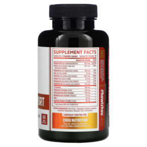 Thực phẩm bổ sung Zhou Nutrition Thyroid Support with Iodine 60 Veggie Capsules 859805006355
