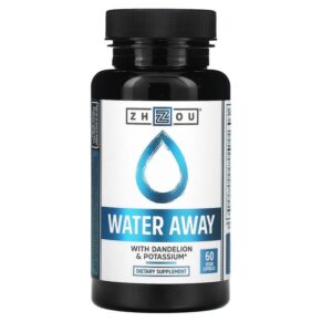 Thực phẩm chức năng Zhou Nutrition Water Away with Dandelion & Potassium 60 Veggie Capsules 859805006379