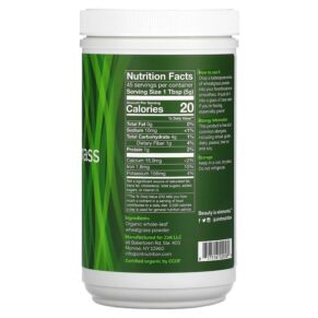 Zint Organic Whole-Leaf Wheatgrass Powder 8 oz (226 g) 3 Thực phẩm bổ sung Zint Organic Whole-Leaf Wheatgrass Powder 8 oz (226 g) 817516020589