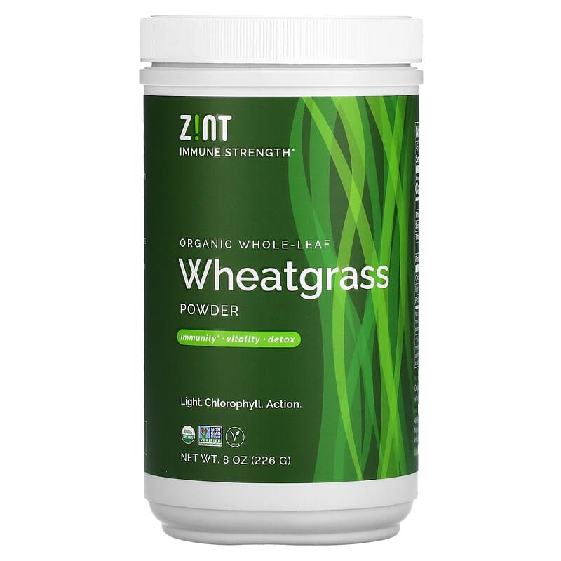 Zint Organic Whole-Leaf Wheatgrass Powder 8 oz (226 g) 8 Thực phẩm chức năng Zint Organic Whole-Leaf Wheatgrass Powder 8 oz (226 g) 817516020589