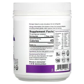 Thực phẩm bổ sung Zint Premium Beef Gelatin Thickening Protein Powder 32 oz (907 g) 817516022118