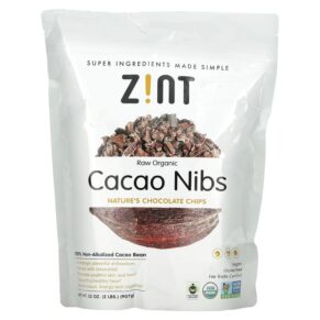 Thực phẩm chức năng Zint Raw Organic Cacao Nibs 32 oz (907 g) 817516020534