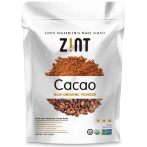 Thực phẩm chức năng Zint Raw Organic Cacao Powder 8 oz (227 g) 817516020350
