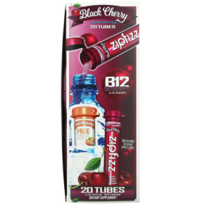 Thực phẩm bổ sung Zipfizz Healthy Sports Energy Mix with Vitamin B12 Black Cherry 20 Tubes 0.39 oz (11 g) Each 893811000976