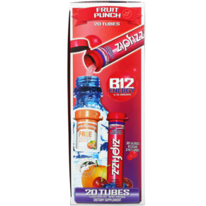 Thực phẩm bổ sung Zipfizz Healthy Sports Energy Mix with Vitamin B12 Fruit Punch 20 Tubes 0.39 oz (11 g) Each 893811000372