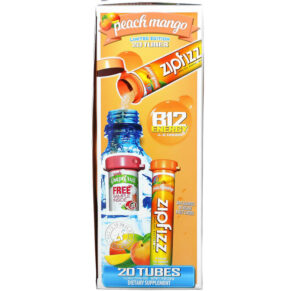 Thực phẩm bổ sung Zipfizz Healthy Sports Energy Mix with Vitamin B12 Peach Mango 20 Tubes 0.39 oz (11 g) Each 857167006112