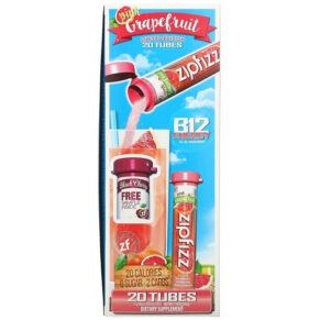 Thực phẩm bổ sung Zipfizz Healthy Sports Energy Mix with Vitamin B12 Pink Grapefruit 20 Tubes 0.39 oz (11 g) Each 893811000099